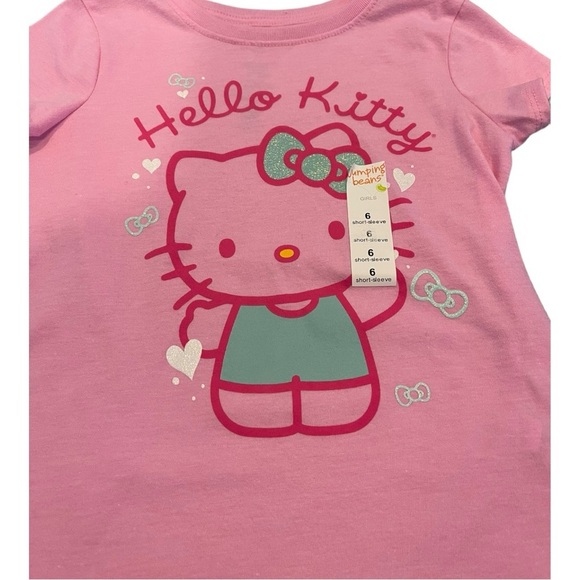 Jumping Beans Hello Kitty Short Sleeve Pink Tee TShirt - Picture 2 of 3